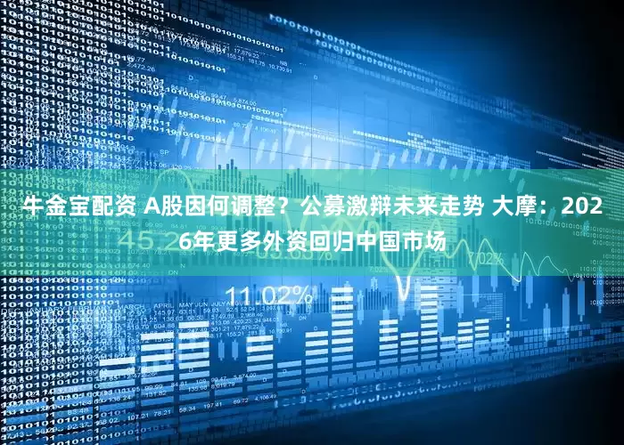 牛金宝配资 A股因何调整？公募激辩未来走势 大摩：2026年更多外资回归中国市场